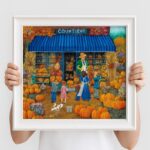 Autumn Pumpkin Market Cross Stitch Kit