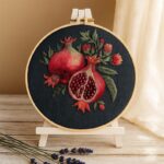 Satin Stitch Pomegranate Embroidery Kit