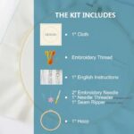 Floral Whale Embroidery Kit