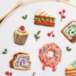 Cute Desserts Embroidery Kit for Beginners
