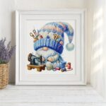 Sewing Gnome Cross Stitch Kit