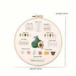 Floral, Bee & Avocado Embroidery Kit