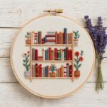 Bookshelf Embroidery Kit