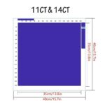 Blue Peony & Butterfly Cross Stitch Kit