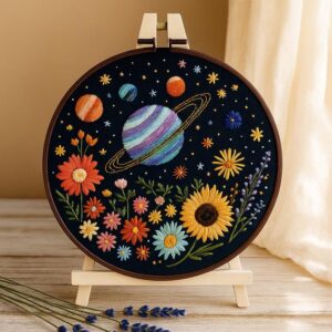 Flower Solar System Embroidery Kit