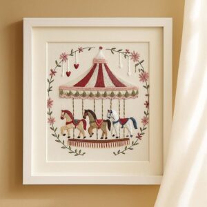 Vintage Carousel Embroidery Kit