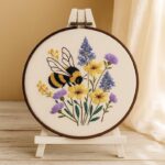 Bee & Wildflowers Embroidery Kit for Beginners