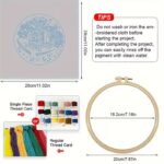 Whale & Fantasy Village Embroidery Kit