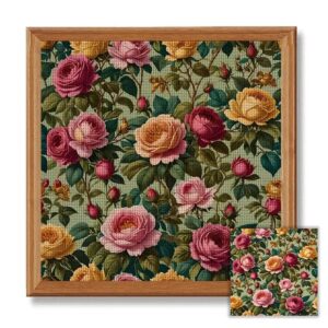 Vintage Roses Cross Stitch Kit