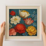 Peony & Tulip Cross Stitch Kit