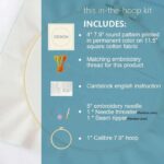 Panda Floral Embroidery Kit for Beginners