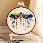 Dragonfly Floral Embroidery Kit