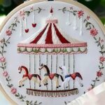 Vintage Carousel Embroidery Kit