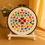 Colorful Heart Embroidery Kit