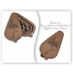 Wooden Scissor Case with Magnetic Closure