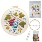 Grapes & Leaves Embroidery Kit
