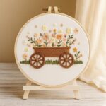 Floral Wagon Embroidery Kit
