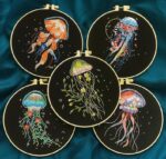 Floral Jellyfish Embroidery Kit