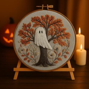 Halloween Ghost Embroidery Kit