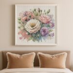 Floral Pillow Embroidery Kit