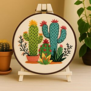 Cactus Embroidery Kit