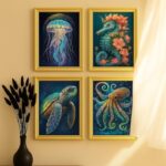 Sea Animals Cross Stitch Kit