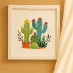 Cactus Embroidery Kit