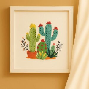 Cactus Embroidery Kit