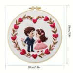 Romantic Couple Embroidery Kit