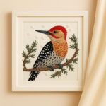 Winter Woodpecker Embroidery Kit