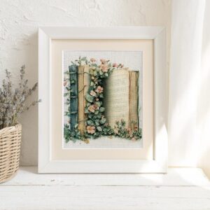 Flower Book Cross Stitch Kit