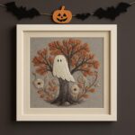 Halloween Ghost Embroidery Kit