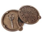 Scissors & Needle Case with Magnetic Lid