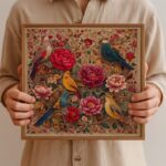 Peonies & Birds Cross Stitch Kit