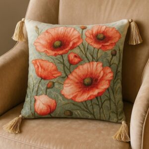 Poppy Flower Cross Stitch Kit