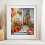 Autumn Porch Cross Stitch Kit