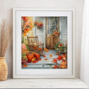 Autumn Porch Cross Stitch Kit