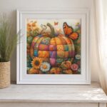 Autumn Pumpkin Cross Stitch Kit