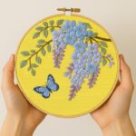 Wisteria and Butterfly Embroidery Kit