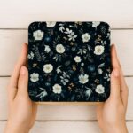 Floral Wooden Thread Organizer Box