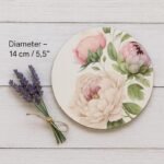 Floral Magnetic Wooden Thread Organizer Box