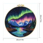 Embroidery Kit Northern Lights Landscape