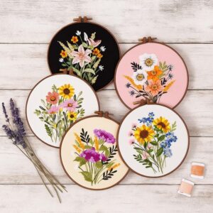 Floral Embroidery Kit