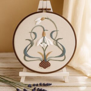 Snowdrop Embroidery Kit for Beginners