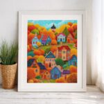 Autumn Village Cross Stitch Kit