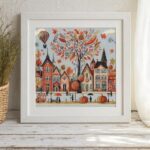 Autumn Town Cross Stitch Kit
