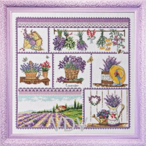 Lavender Field Cross Stitch Kit