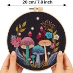 Mushroom & Flower Embroidery Kit