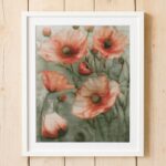 Poppy Flower Cross Stitch Kit