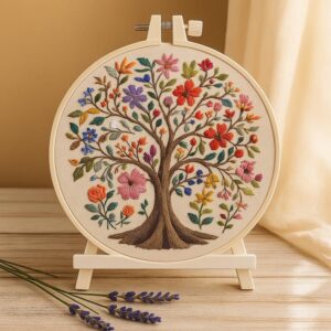 Flower Tree Embroidery Kit